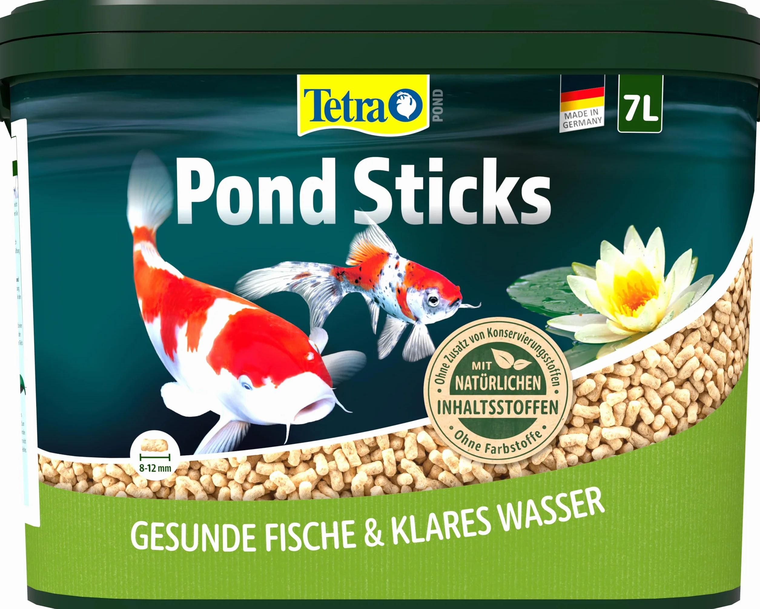 Tetra Pond Sticks, Alimento para peces de estanque, cubo de 7 L