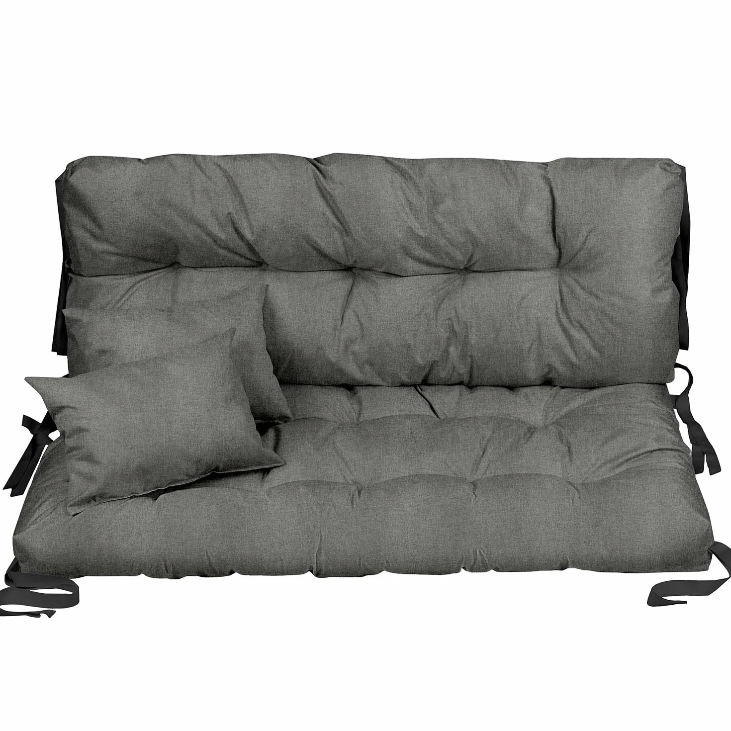Ferocity Cojín de Banco Impermeable 120x80x50 cm para Muebles de Jardín con Respaldo