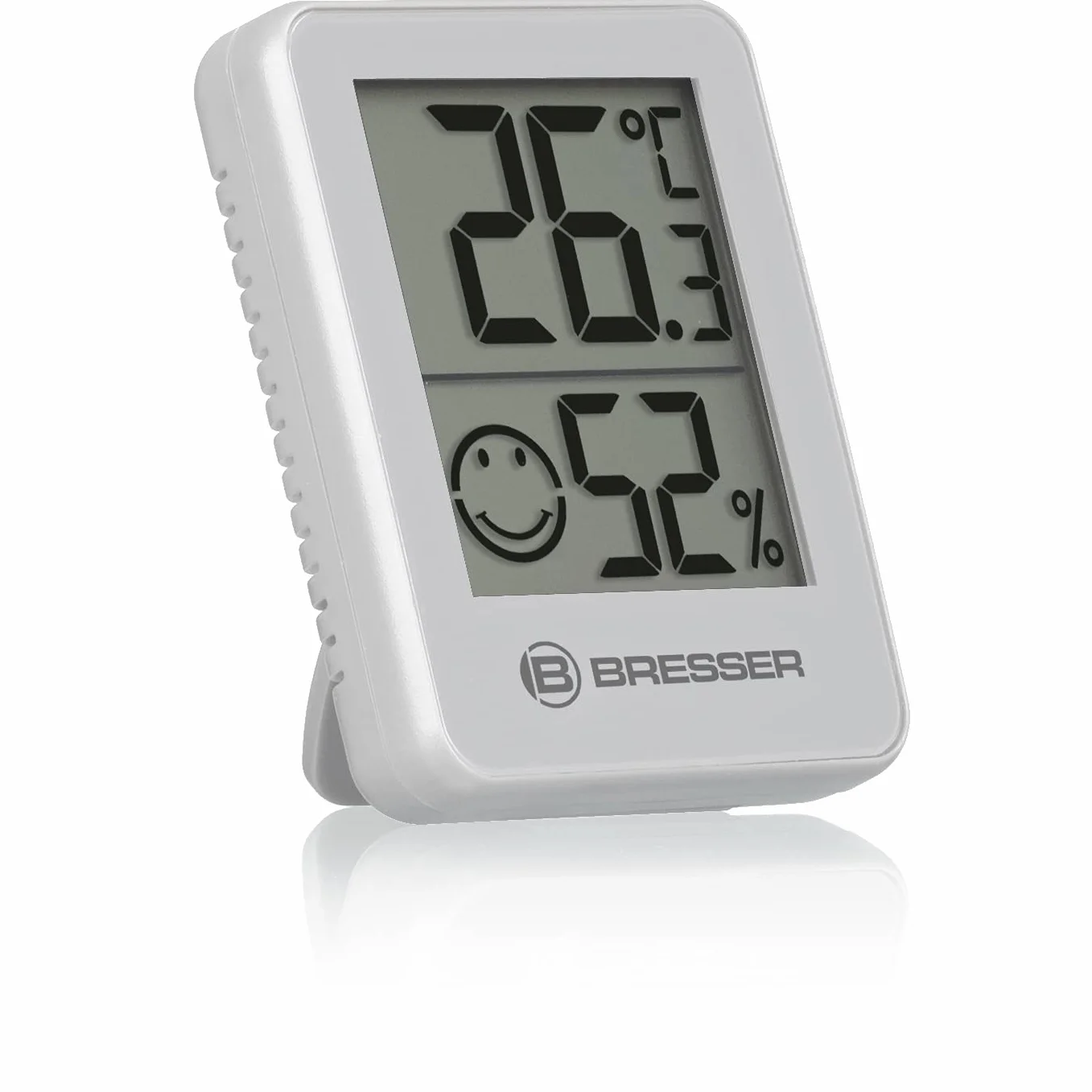 BRESSER Temeo Termómetro Higrómetro Set de 6 Higroindicadores para Pared, Indicador de Temperatura Interior, Blanco