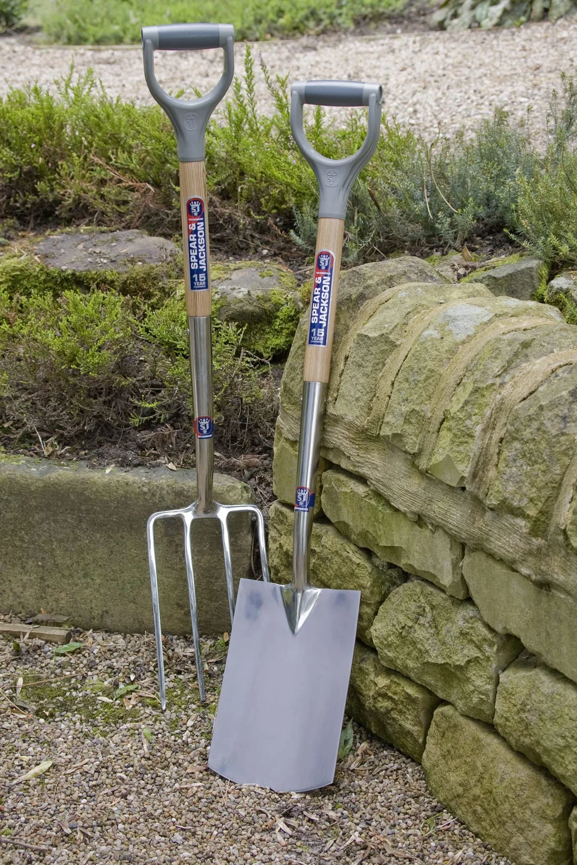 Spear & Jackson 1561BF Tenedor para Bordes de Jardín Neverbend de Acero Inoxidable