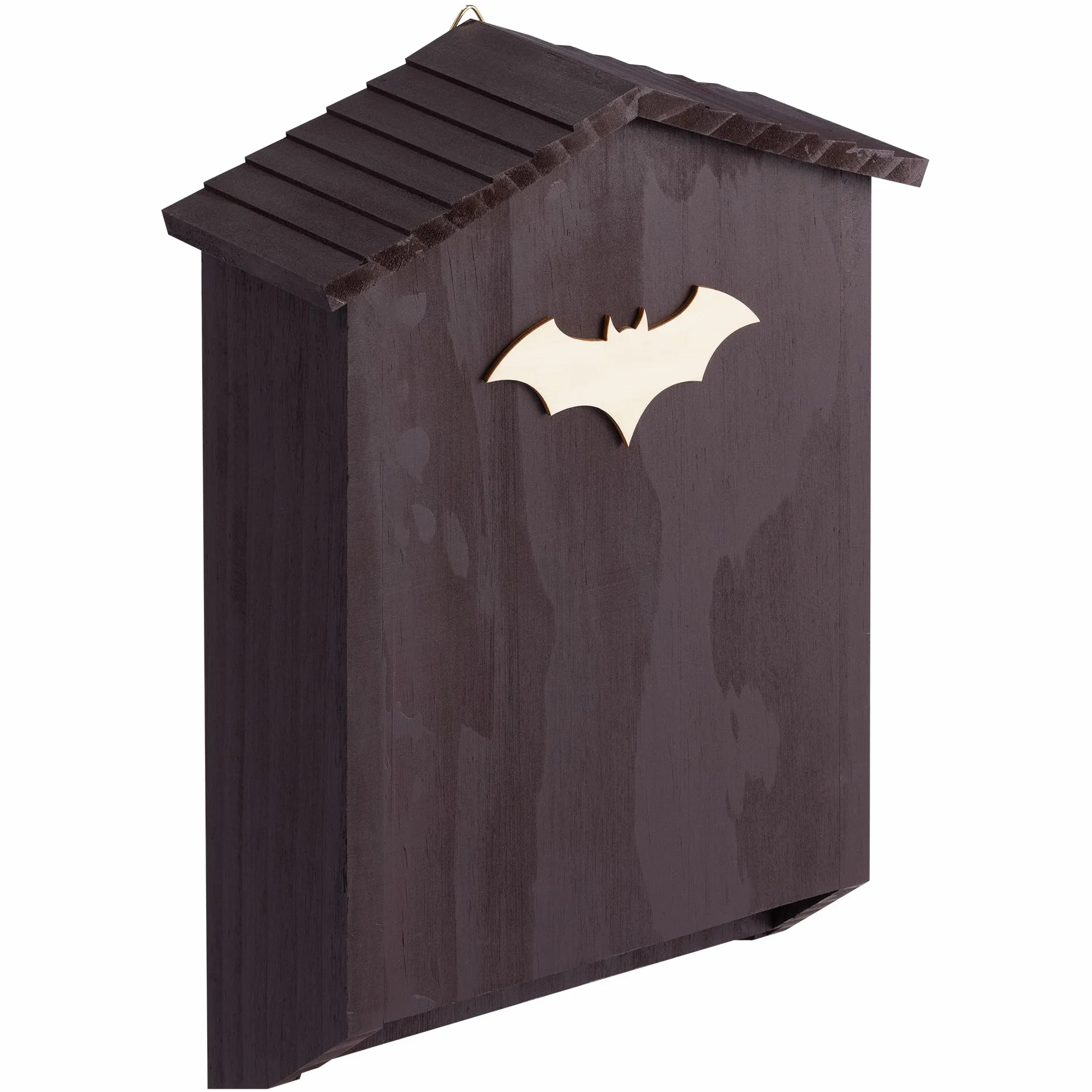 Navaris Casa para Murciélagos de Madera de Pino – Nido para Murciélagos con 2 Compartimientos, para Acoplar a Postes y Paredes