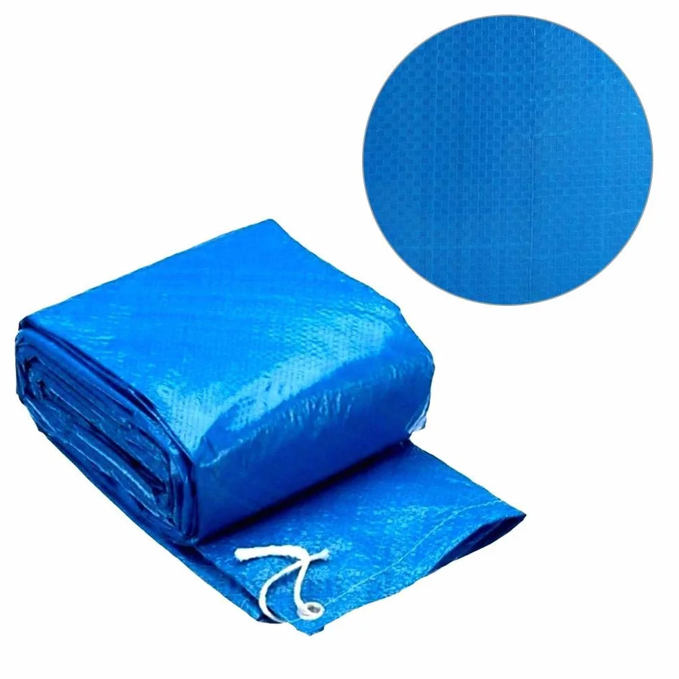 Shinyzone 183cm Cubierta de Piscina Hinchable Redonda PVC Impermeable Polvo Lluvia Viento Azul
