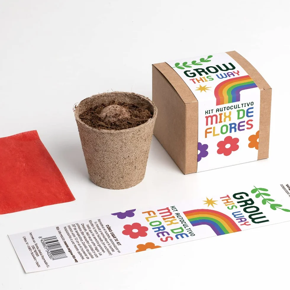 Grow This Way Kit de Autocultivo Mix de Flores Actividad Educativa