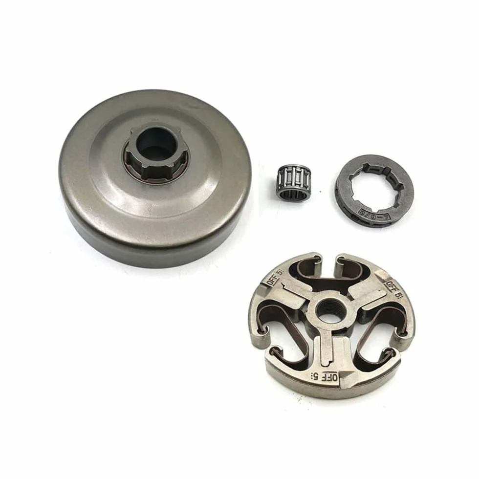 Kit de Tambor Embrague Paso 3/8 7T con piñón llanta y rodamiento for Motosierra 362, 365, 371, 372, 372XP, 570 575. Reemplaza la Pieza 503744401(Clutch Drum Kit A)