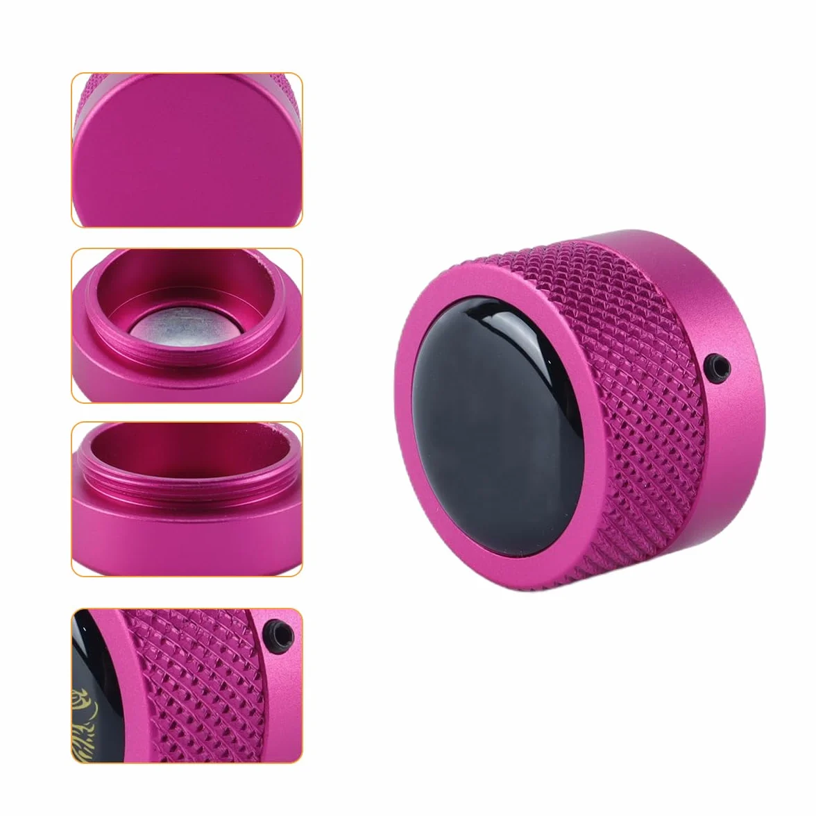 Porta Tiza De Billar Redondo, Accesorio De Billar, Mini Estuche Magnético Para Puntas De Tiza, Caja Redonda (rosa)