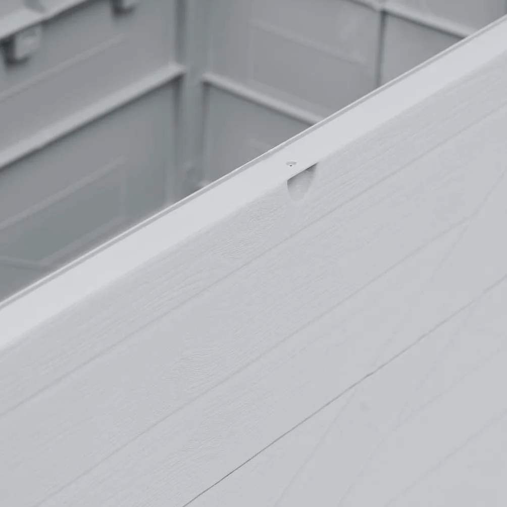 vidaXL Caja Almacenamiento Jardín 420 L Gris Claro
