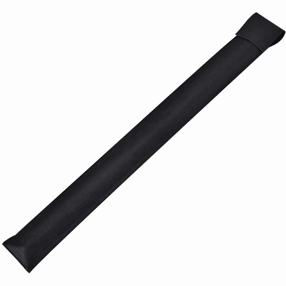 Black Pool Cue Case, Billiard Stick Storage Bag for 1/2 Snooker Rod