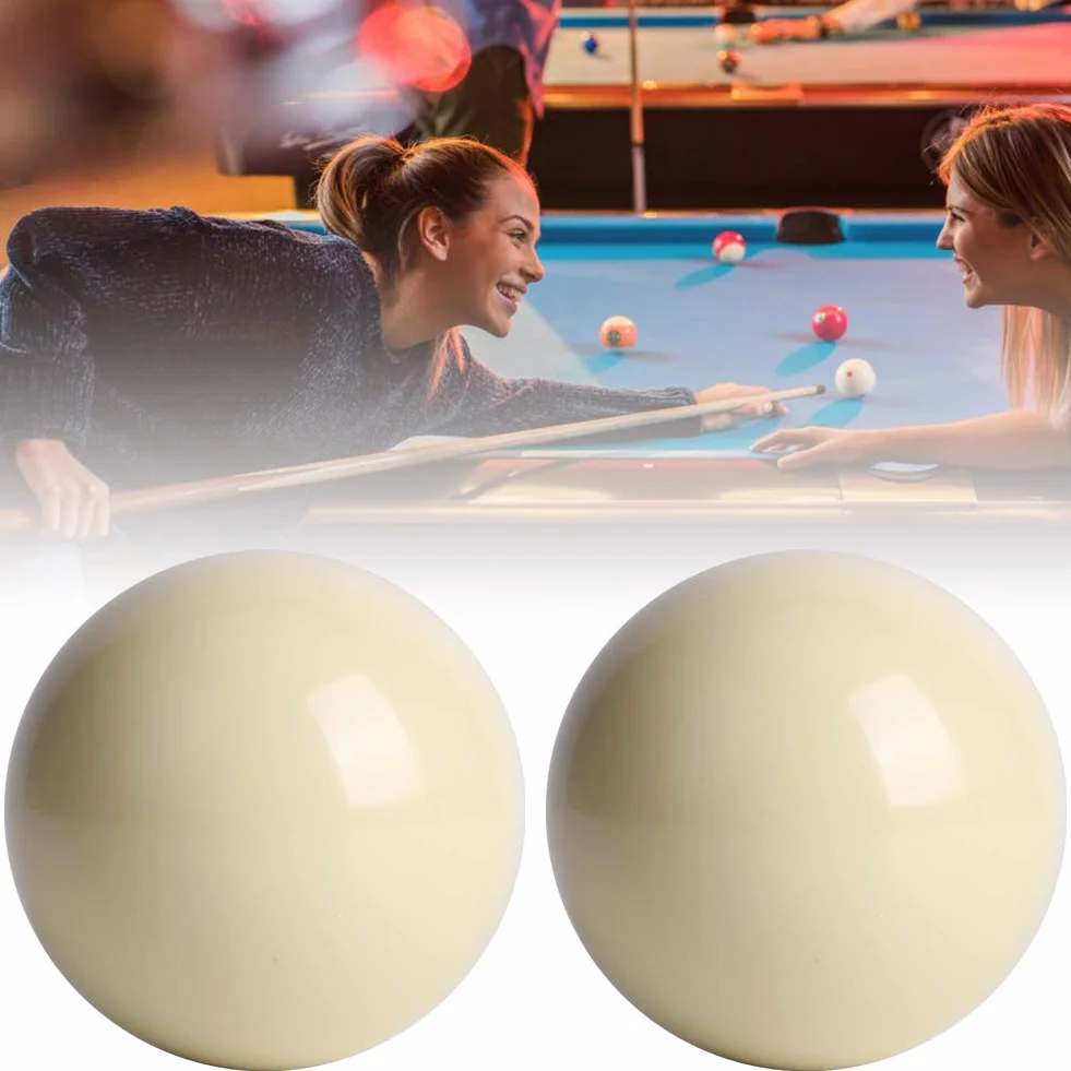 DEWIN Bola de Billar Blanca 5.72cm 2 Piezas Estándar