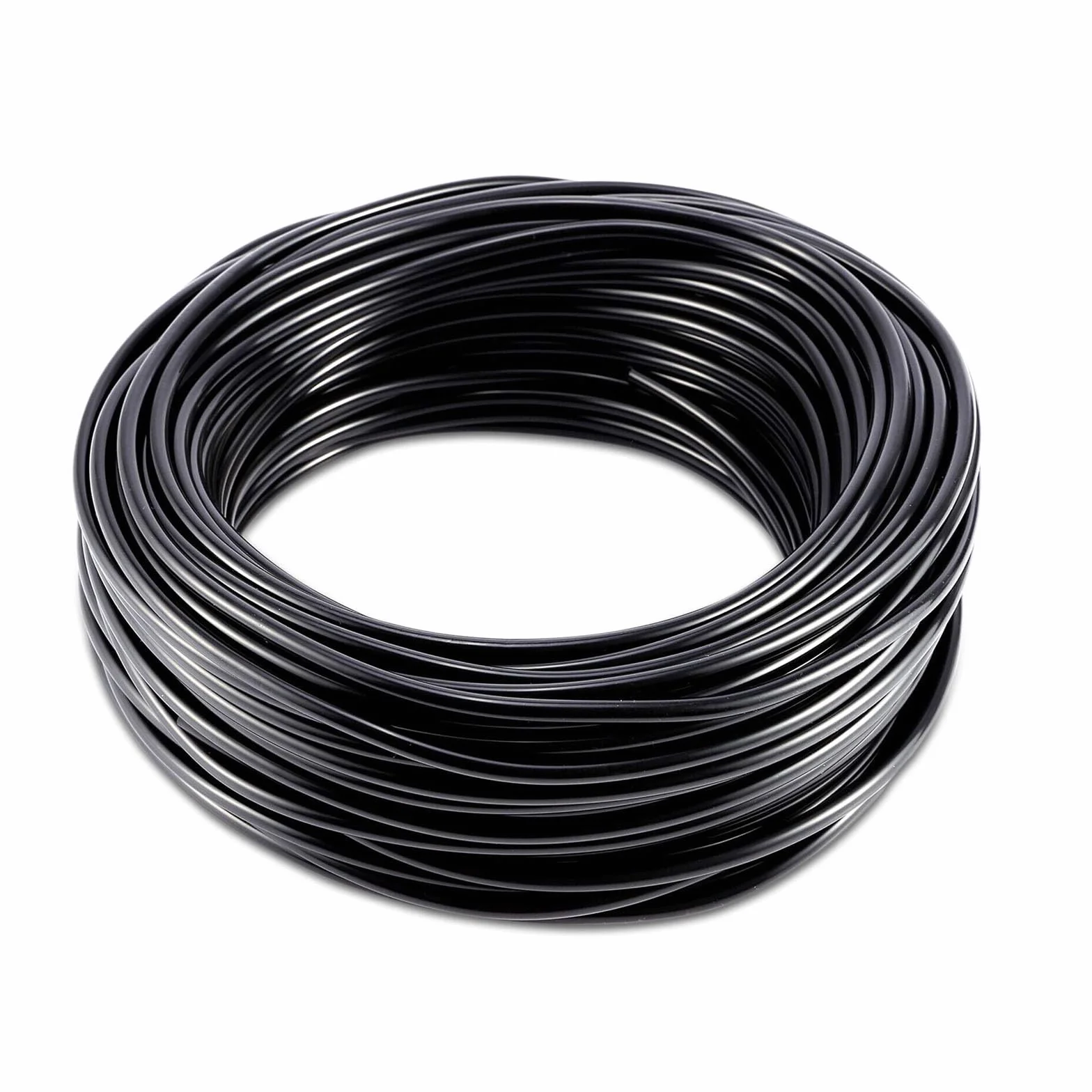 Tubo de microirrigación, línea de riego por goteo, manguera de riego, tubo de suministro negro para sistema de riego de jardín 12mm 100m（328ft）