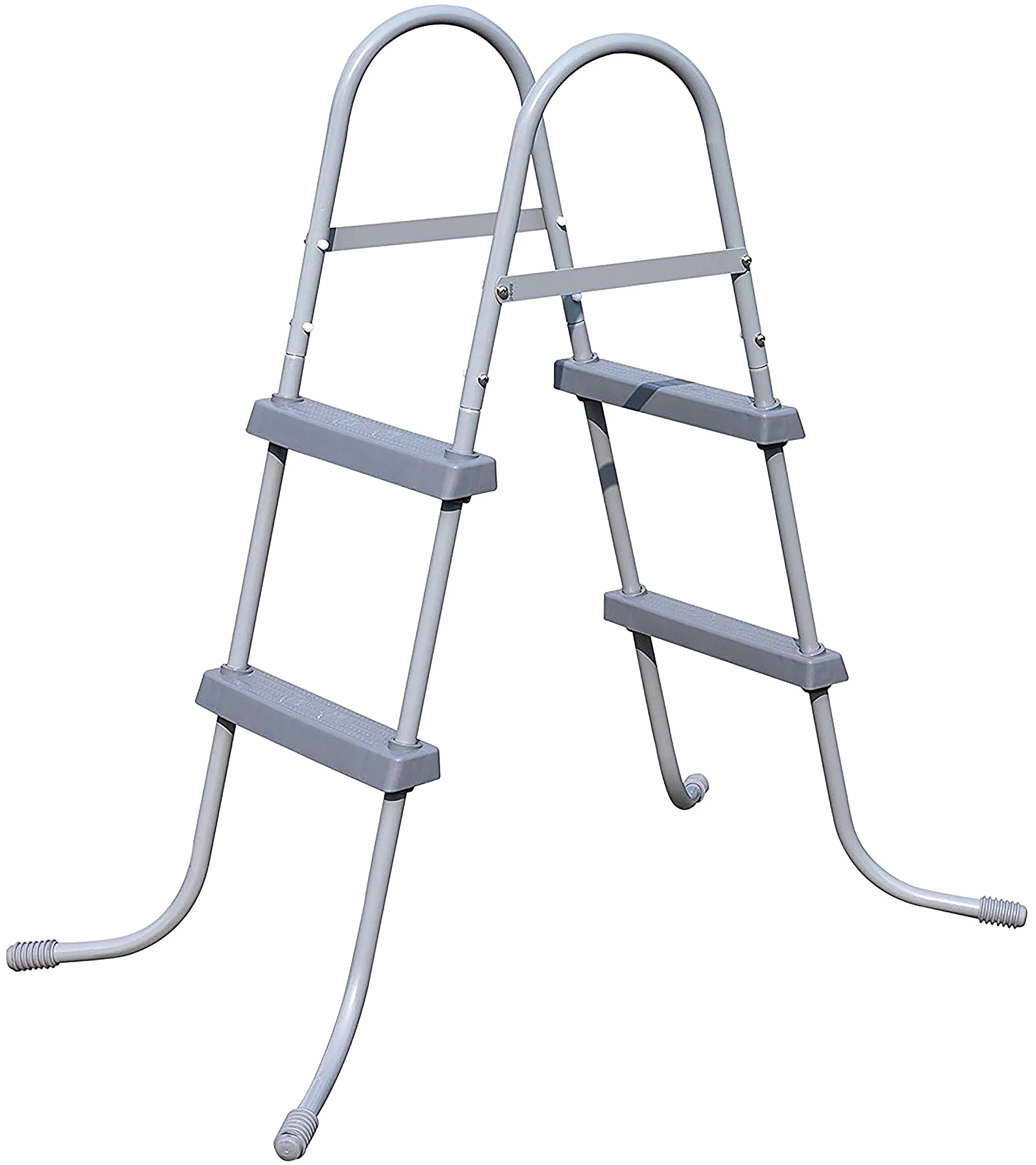 Escalera de Seguridad para Piscina Desmontable de Acero anticorrosión 150 kg 81 cm