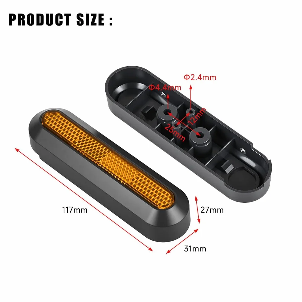 Cubierta lateral reflectante para Xiaomi Elite Scooter Eléctrico Amarillo