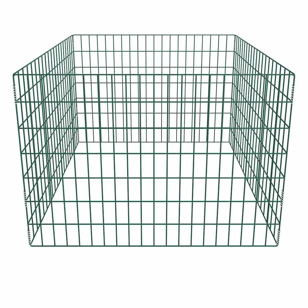 Compostador de jardín de malla cuadrada 100 x 100 x 70 cm para jardín, terraza, exterior