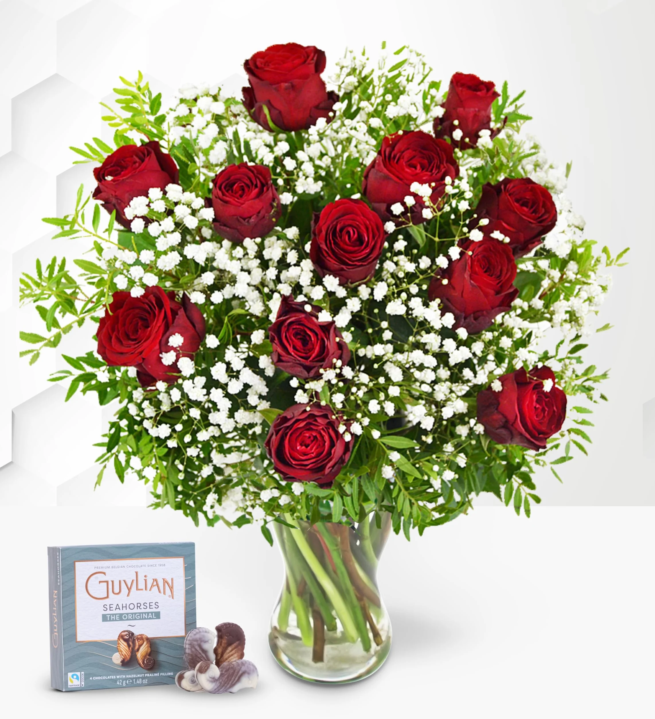Ramo de Flores con Chocolates Regalo Fresco para Cumpleaños Día de la Madre