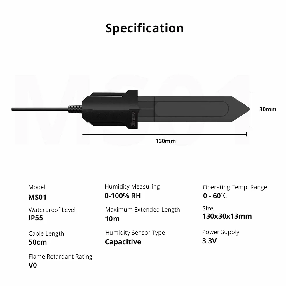 Sonoff MS01 Sensor de Humedad