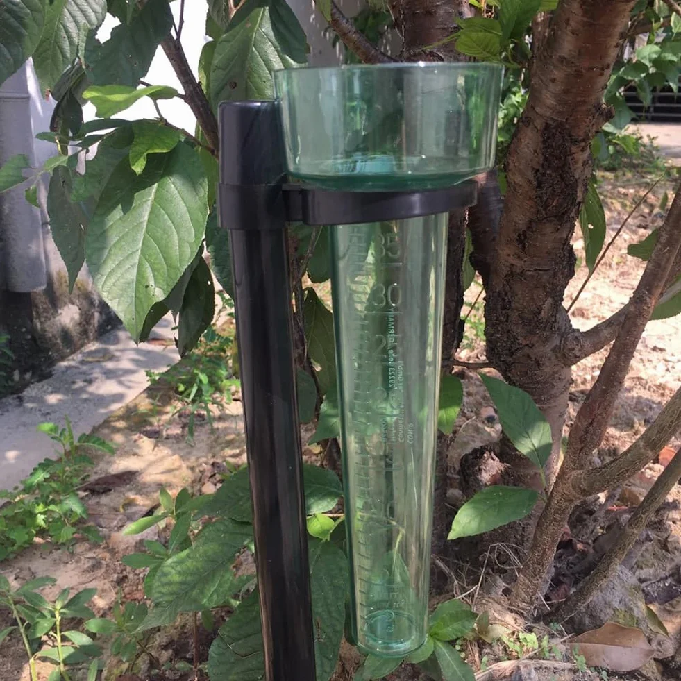 Pluviómetro de Plástico Transparente 35 ml para Jardín Exterior