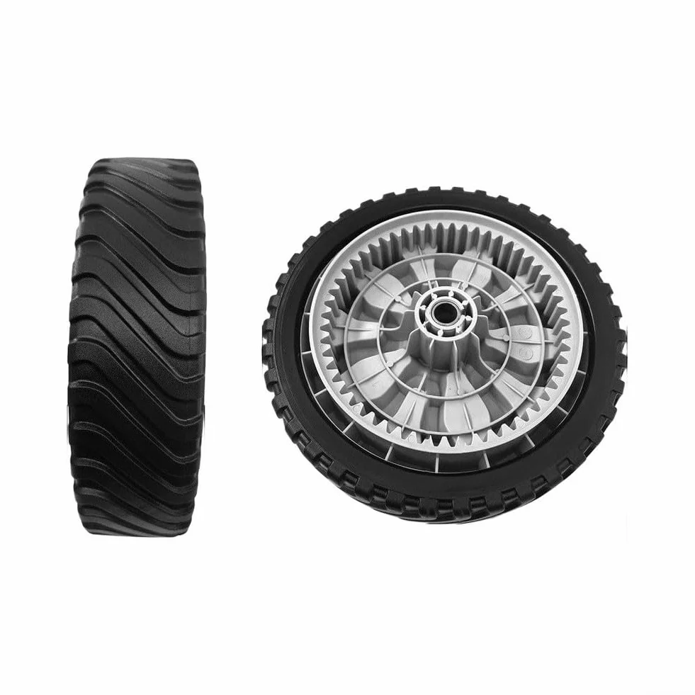 Rueda de cortacésped de 8 pulgadas 634-05281A compatible con troy-bilt TB290ES TB280ES - Neumático de transmisión para cortacéspedes de tractor de jardín (2 piezas)