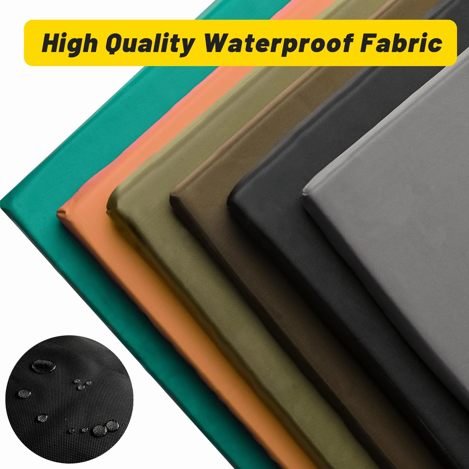 Cojín de Banco Impermeable Antideslizante Desmontable para Exterior Jardín y Sofá Columpio 10cm