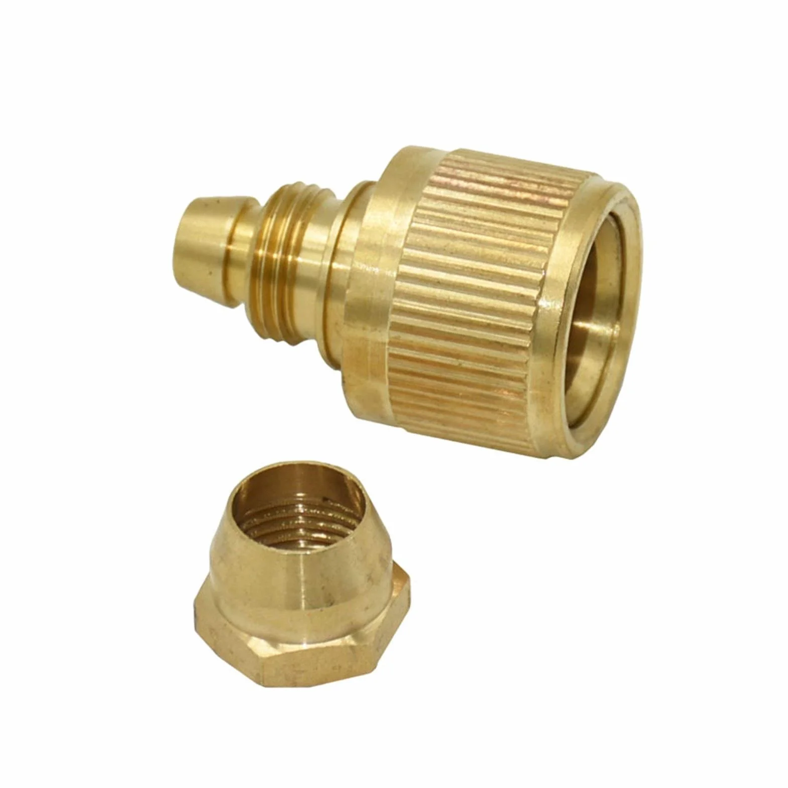 Adaptador de Manguera Doméstica, Conector Rápido de Manguera de Latón, Conector Dea Deua de 3/8 ", Adaptador Dere para Aspersor de Manguera de Riego de Jardín 8/a