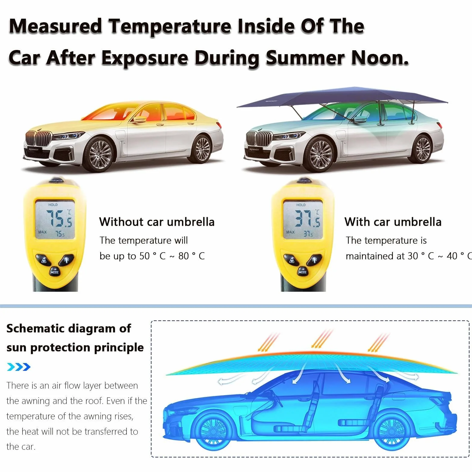 Cochera automática 5.2m carpa universal para coche cubierta retráctil portátil