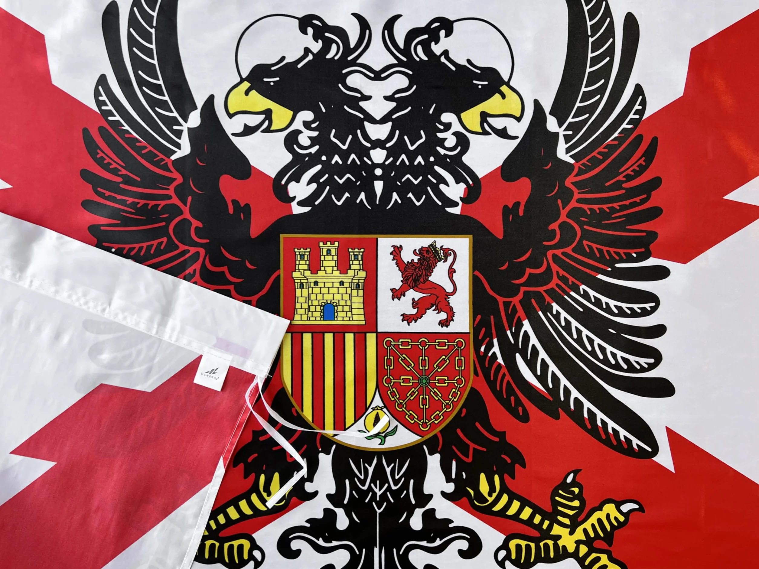 Durabol Bandera Cruz de Borgoña 150 x 90 cm Satén Brillante