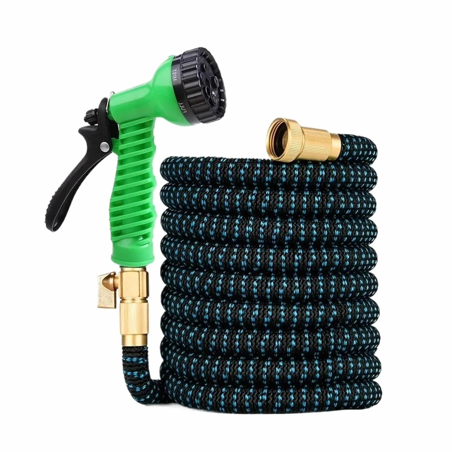 Juego de mangueras de jardín extensibles Manguera de jardín retráctil, pistola de lavado de coches de alta presión, Kit de manguera de jardín, manguera for el hogar, Kit de riego de jardín(25ft)