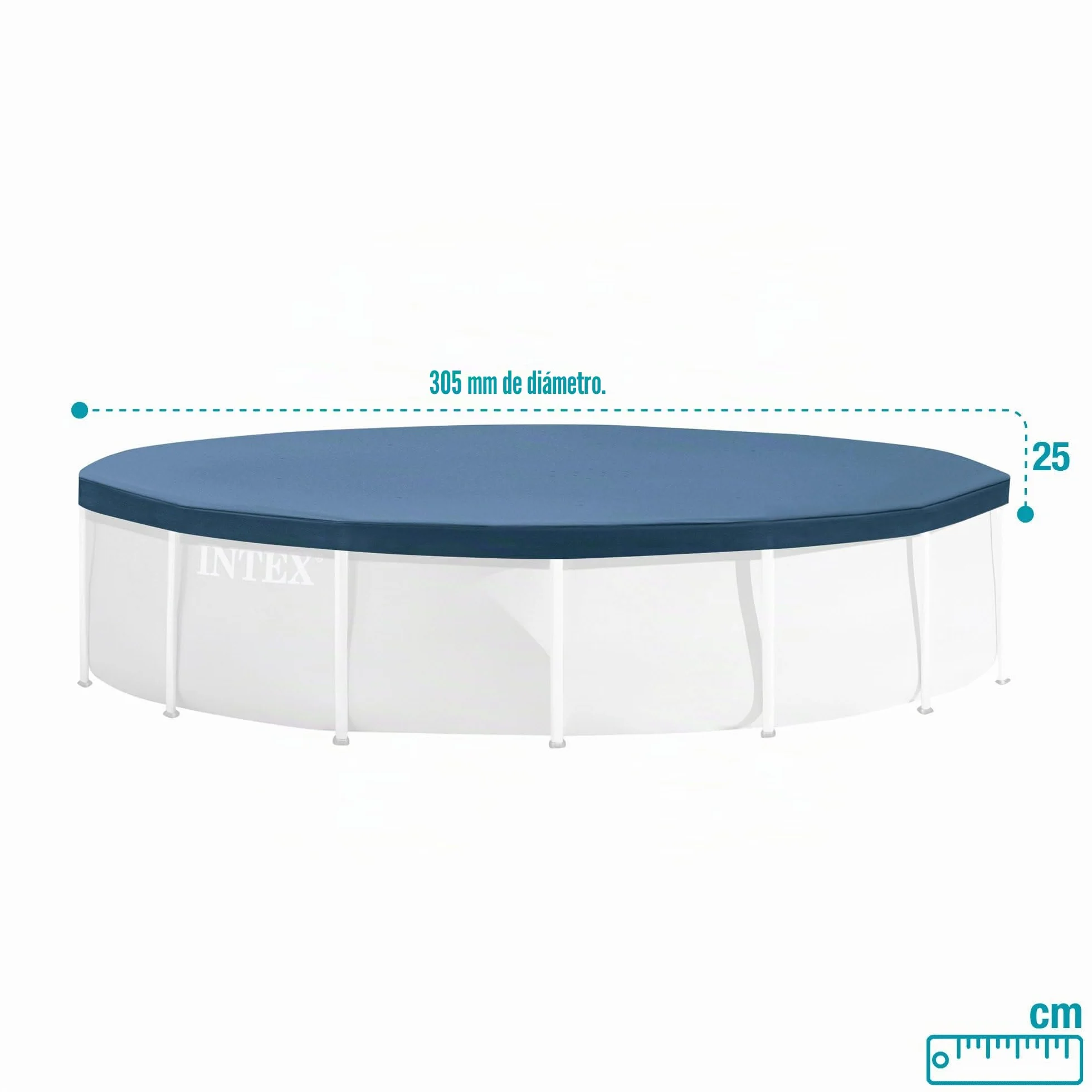 Intex Cobertor para Piscinas Desmontables Metal Frame 305 cm