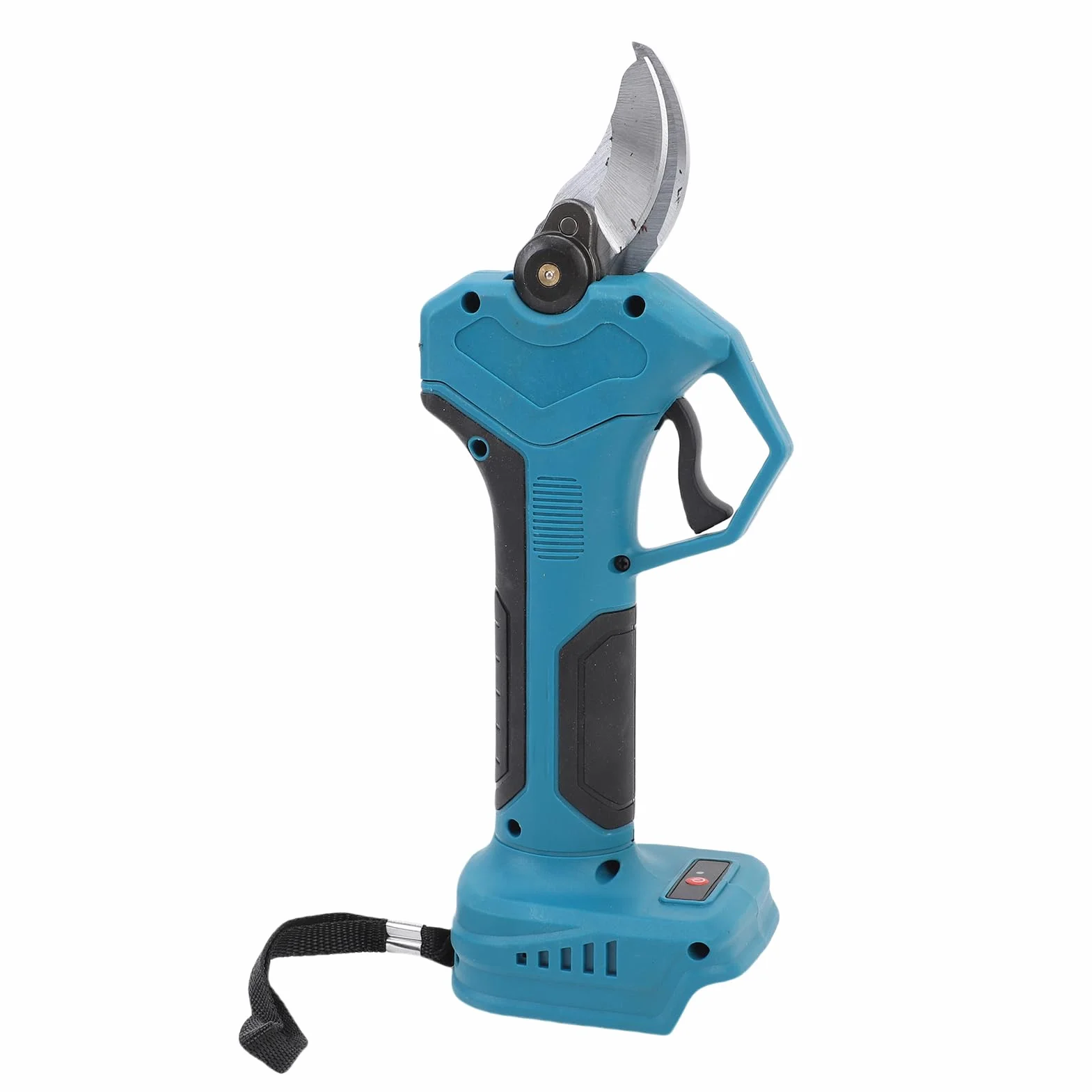 Jeffergarden Podadora Eléctrica Azul, Cortadora de Árboles Inalámbrica con Pantalla Digital y Cierre de Seguridad de 30 Mm para Jardinería