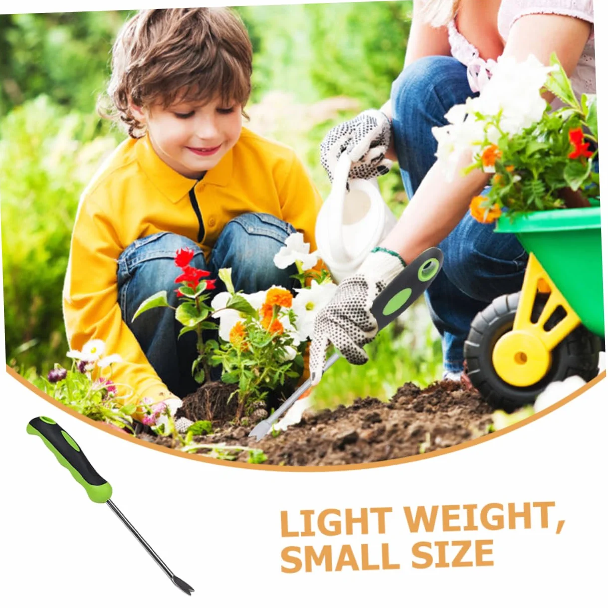 Artibetter 4piezas Pala De Jardinería De Inoxidable Para Arrancar Plantas Pequeñas Herramienta De Desmalezado Manual Diseño Ergonómico y Dientes Afilados Para Huertos y Jardines
