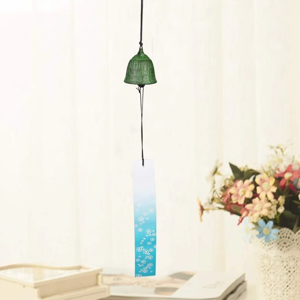 Campanas de Viento Estilo Japonés Furin Nambu Hierro Fundido Feng Shui para Exterior Interior