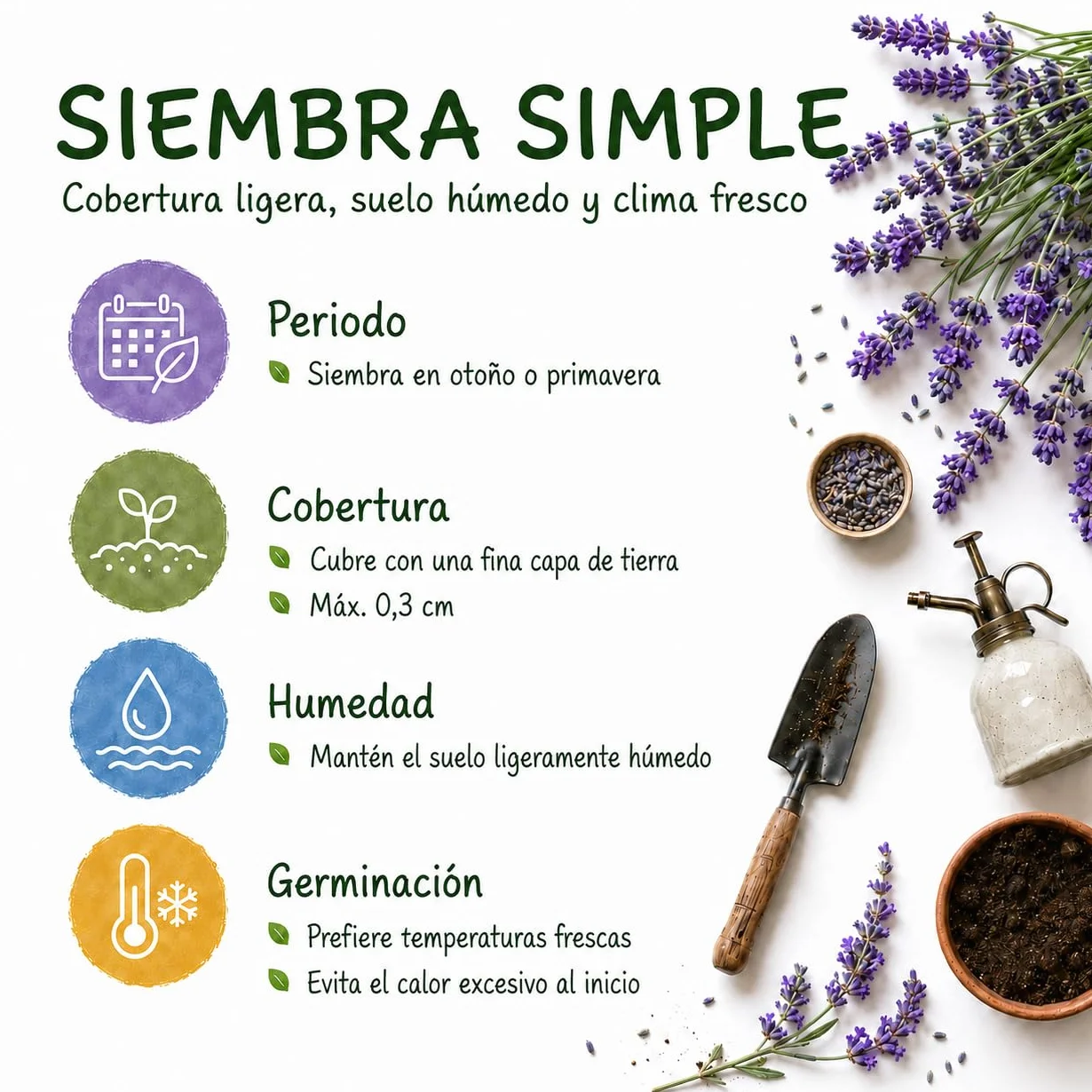 Semillas de Lavanda Lavandula angustifolia 3000 semillas Aroma intenso flores violetas para jardín y macetas Calidad Europea