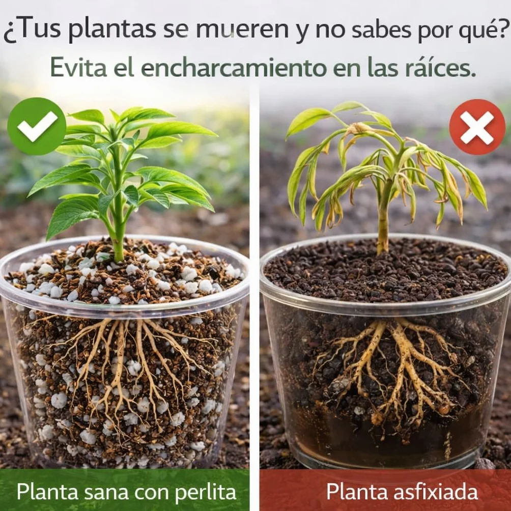 Fertigoo® Perlita 25L Granulometría Gruesa 3-6mm Baja Polvosidad Alta Aireación y Drenaje