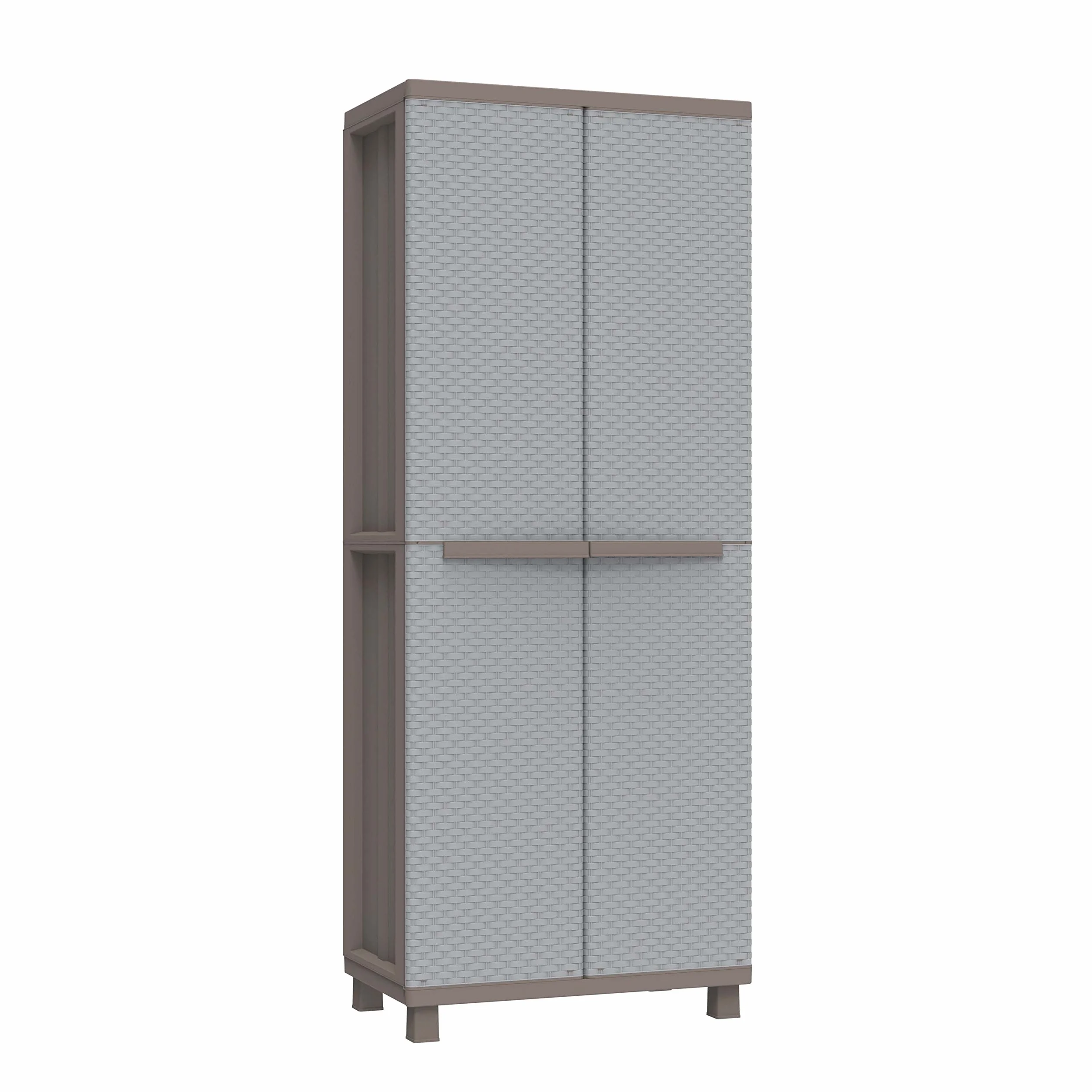 Armario 2 Puertas con 4 Estantes 68x37.5x170 cm