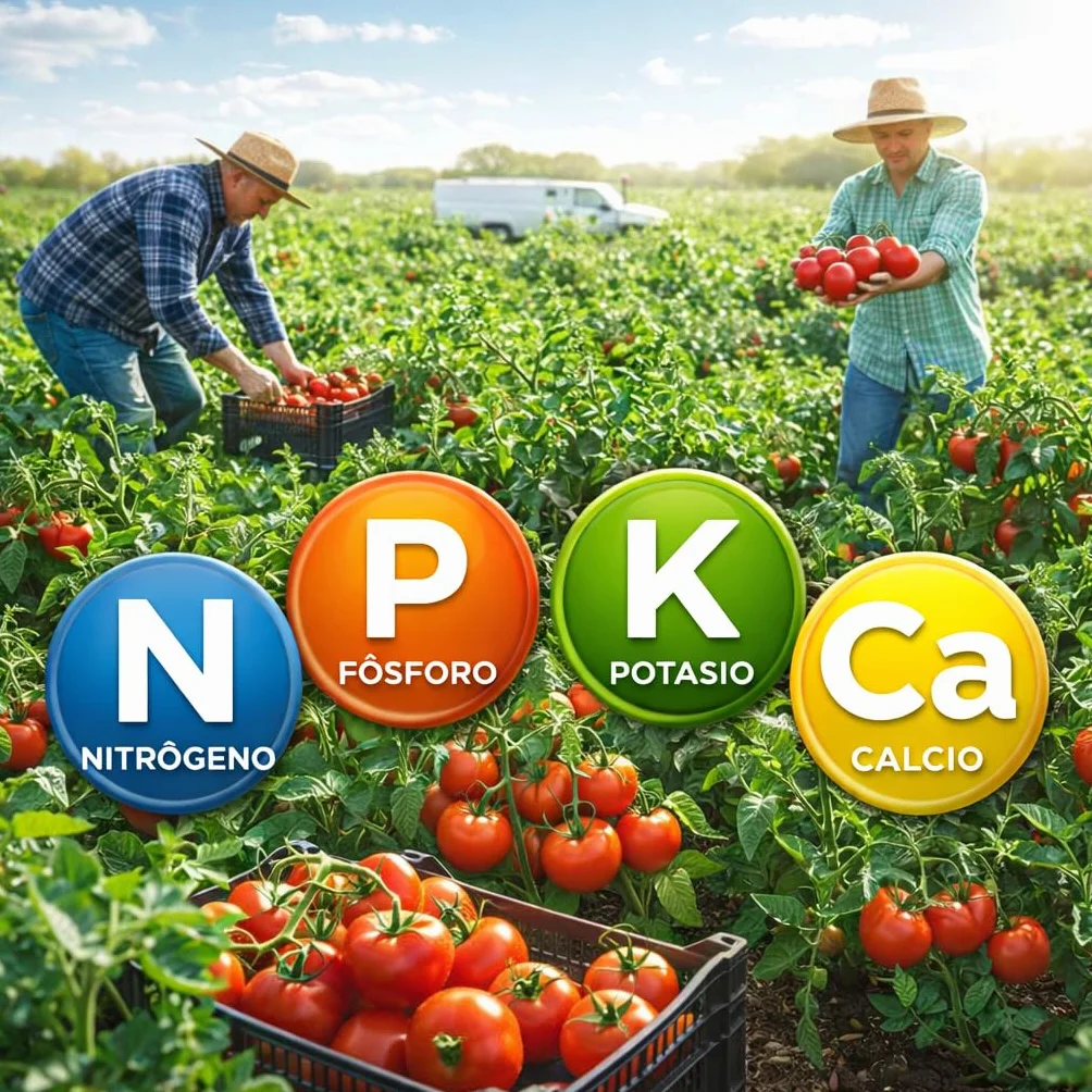 Fertigoo® 2L Abono Huerto Orgánico con Calcio Extra para Tomates, Pimientos, Melones, Fresas
