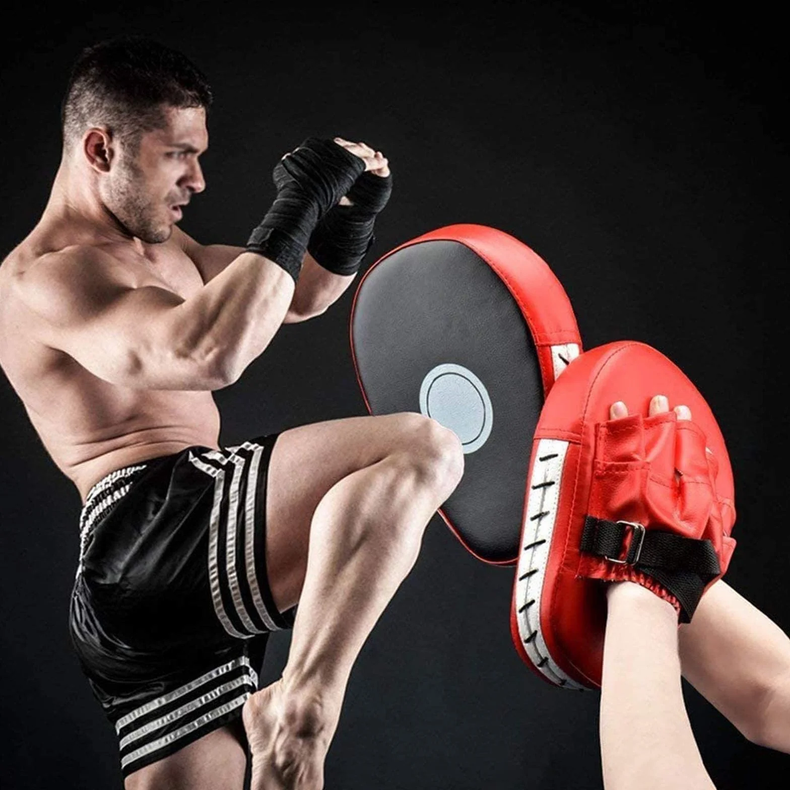 Regerly Almohadilla de Entrenamiento de Boxeo 1 Par Paos de Boxeo Kick Boxing MMA