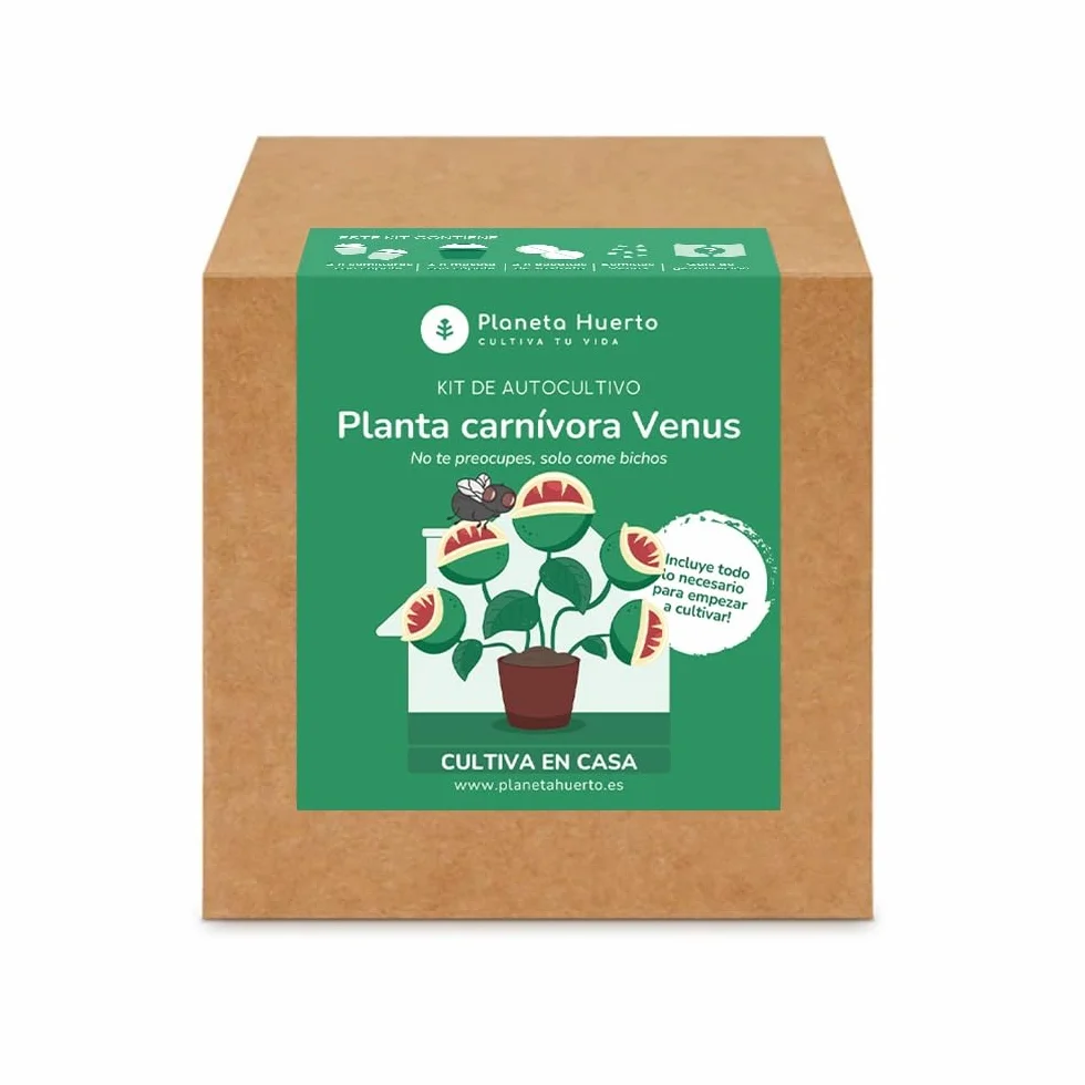 Planeta Huerto Kit de Autocultivo Planta Carnívora Venus Atrapamoscas