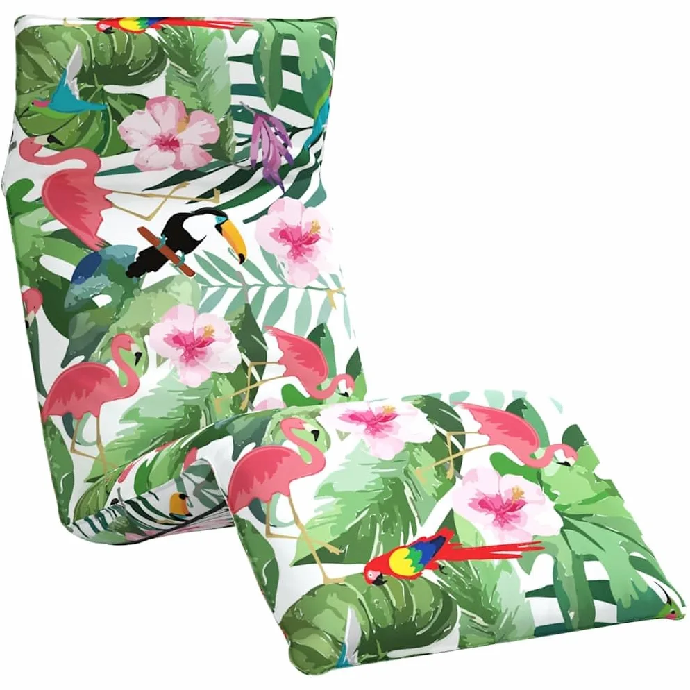 Tumbona plegable multicolor 175 x 54 x 8,5 cm, tela Oxford, ajustable en 5 direcciones, repelente al agua, para jardín, playa, piscina, silla de relajación, silla de gravedad cero interior
