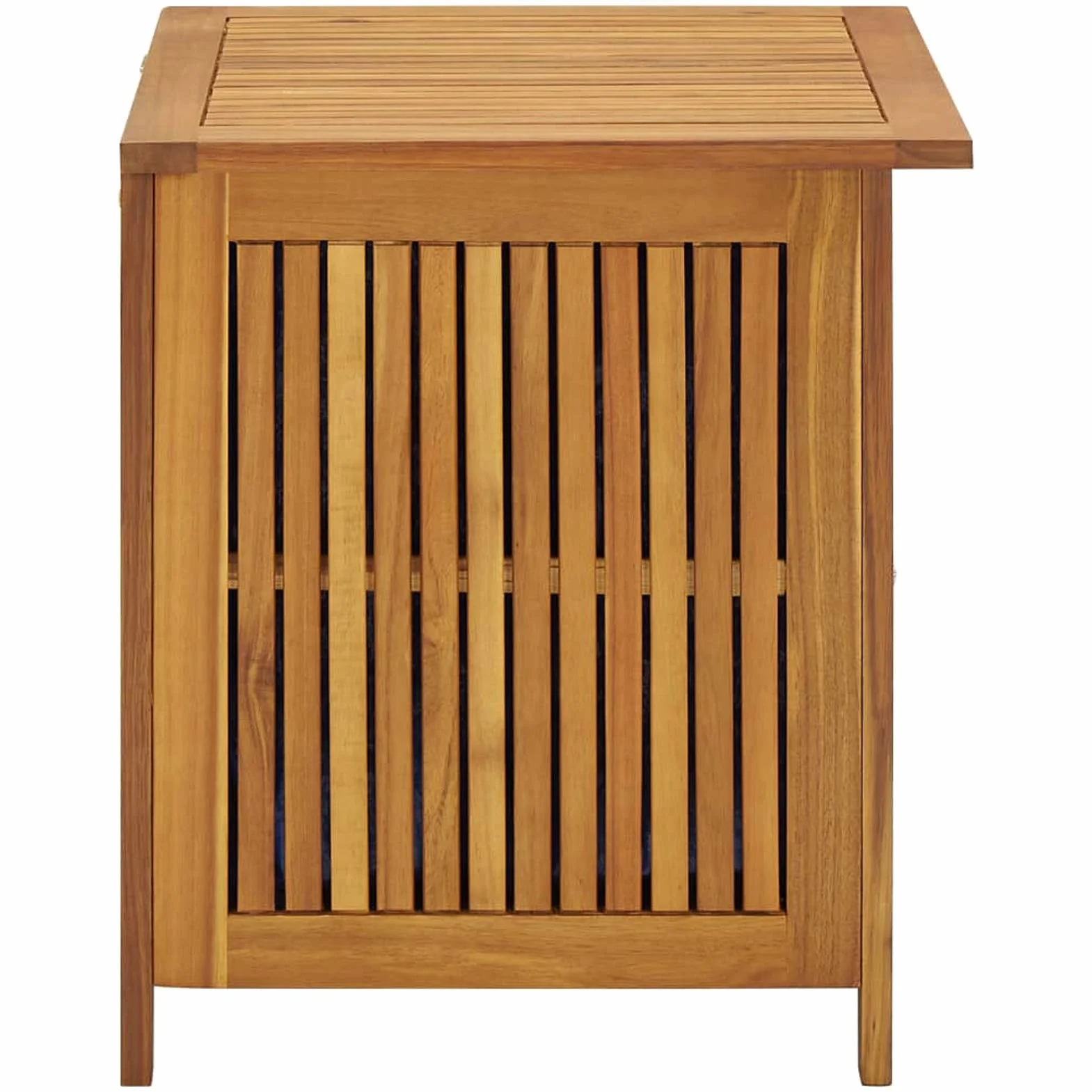 Tidyard Caja de Almacenamiento de Madera para Jardín con Banco Exterior