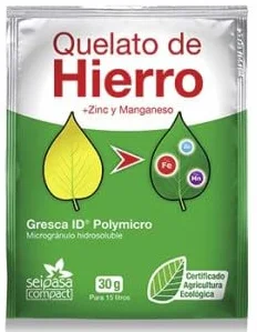 Seipasa Quelato de hierro con zinc y magnesio microgranulado hidrosoluble 30g