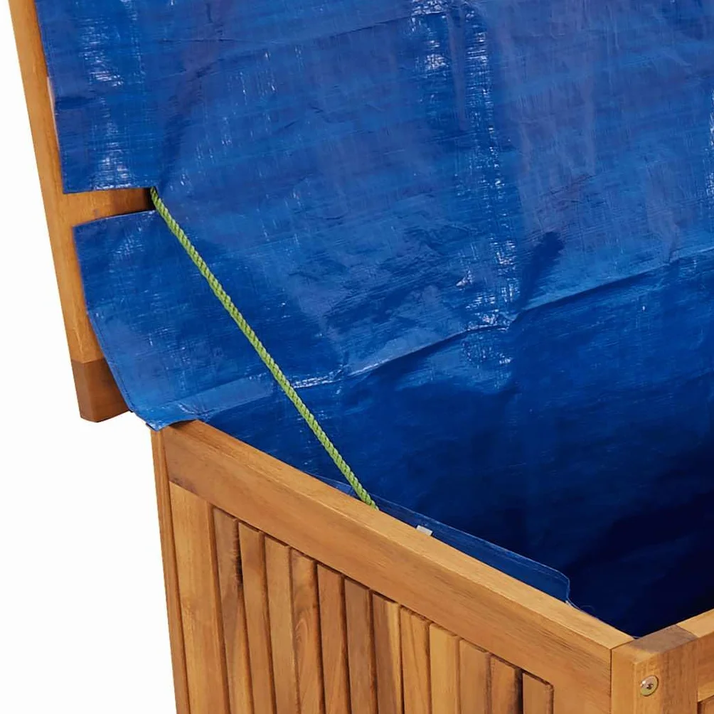vidaXL Cojines para Exterior 90x50x60,5 cm Madera Maciza Acacia Cofre para Cojines Caja de almacenaje