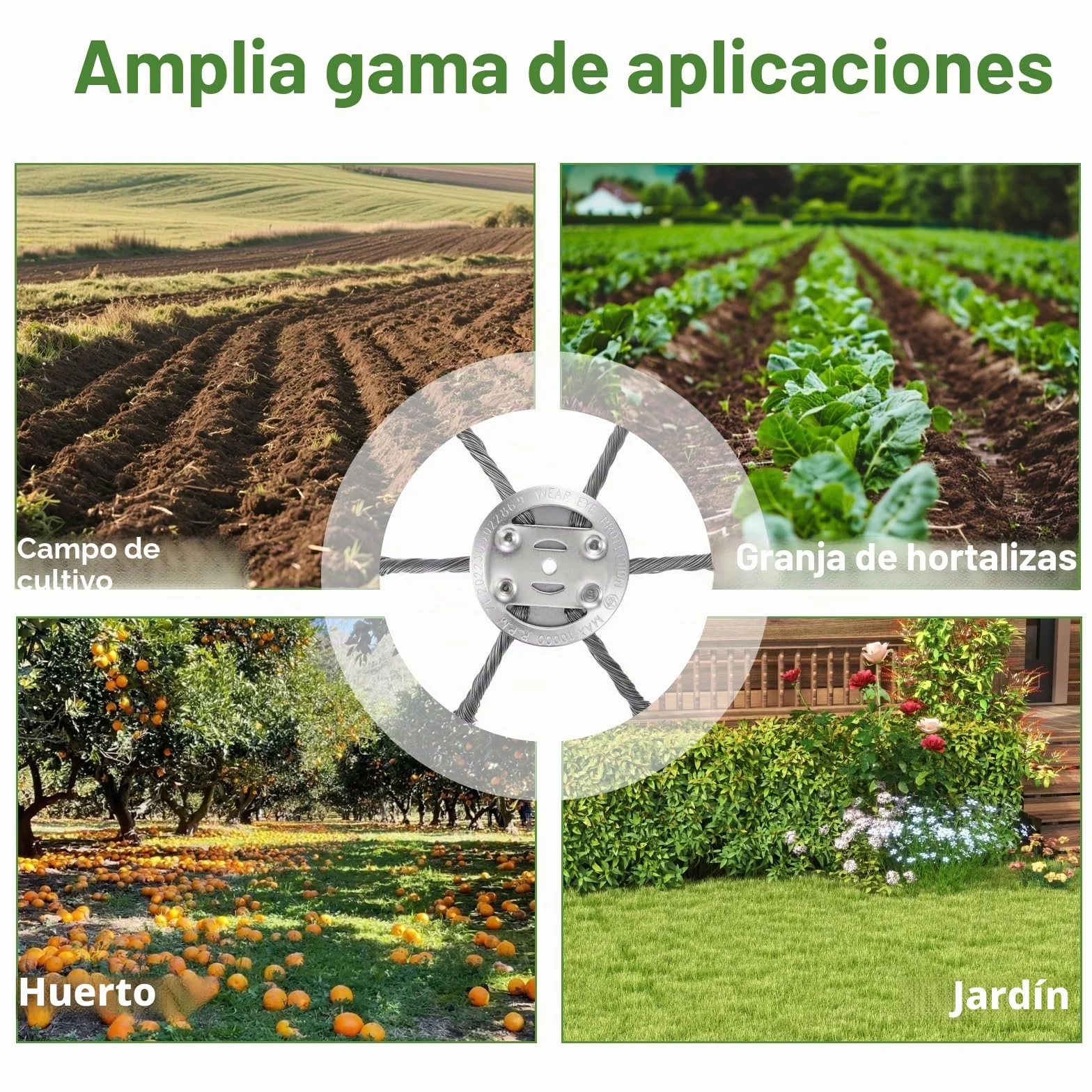 Cepillos para desbrozadora de césped, diámetro interior 5 mm, accesorio cabezal de repuesto