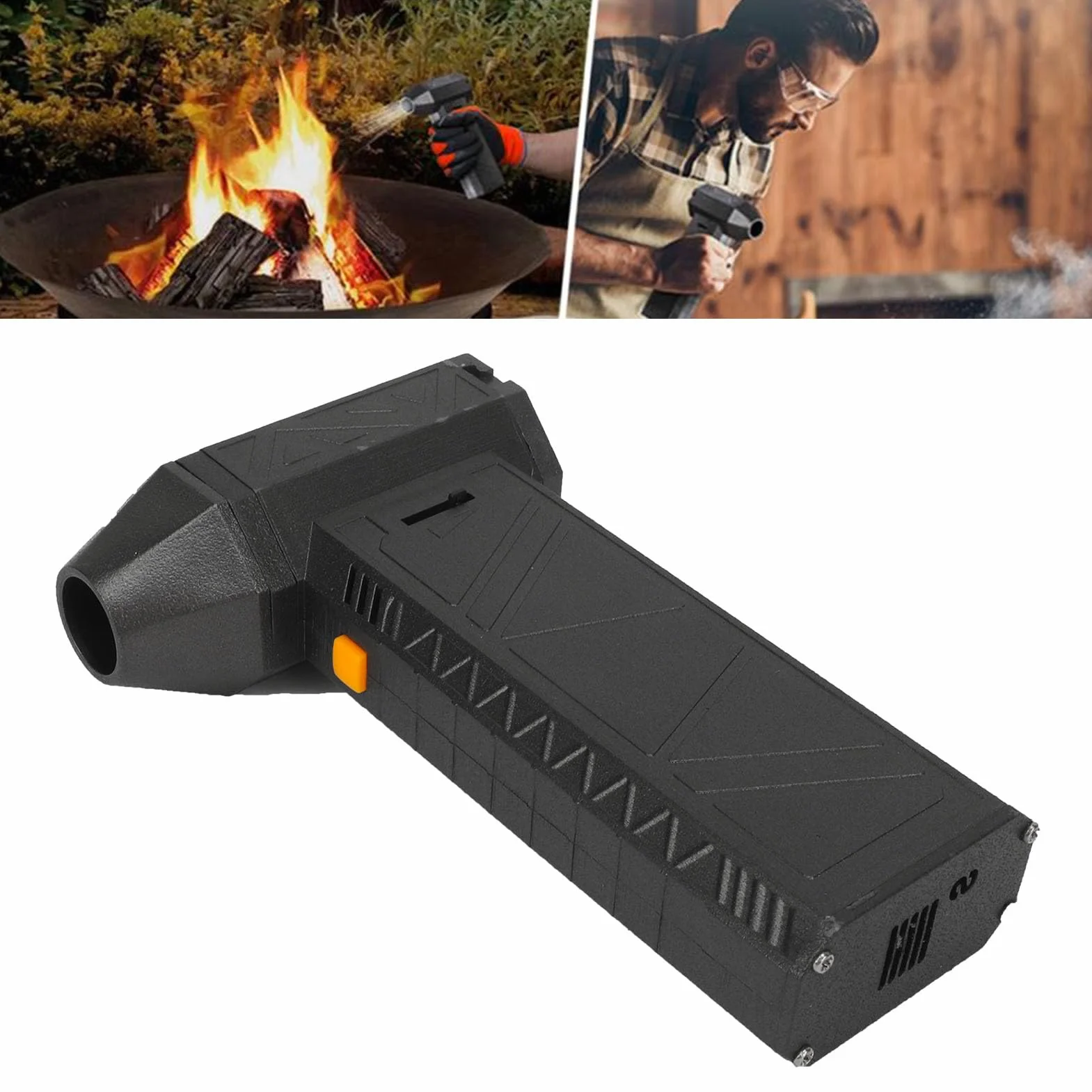 Potente Soplador de Chorro Seco con Turboventilador de Alta Velocidad, Sopladores de Hojas, Aspiradoras, Motor sin Escobillas de 130000RPM, Herramientas de Jardinería
