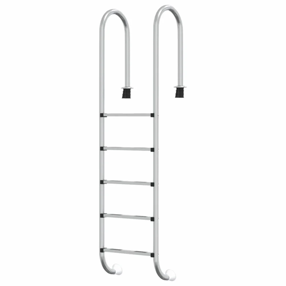 vidaXL Escalera de Piscina Acero Inoxidable 304 54x38x211 cm
