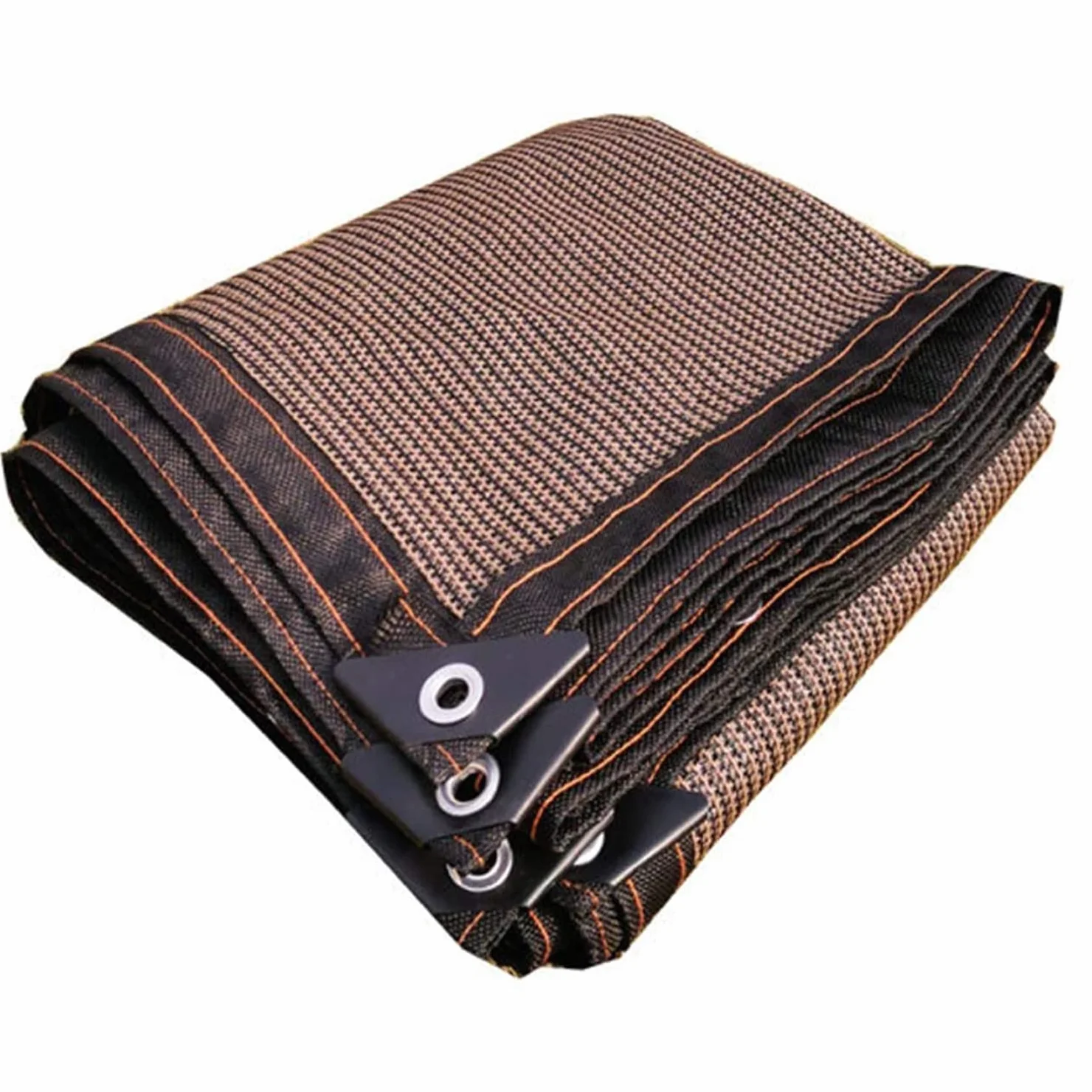 Red de Sombra para Exteriores,Malla Sombreadora Anti-UV 90%,Solar Sombra Paño,Toldo Vela de Sombra Marrón,Malla de Ocultación Anti-Âge,para Invernadero/Balcón/Patio/Techo/Cochera (4x5m/13x16.4ft)