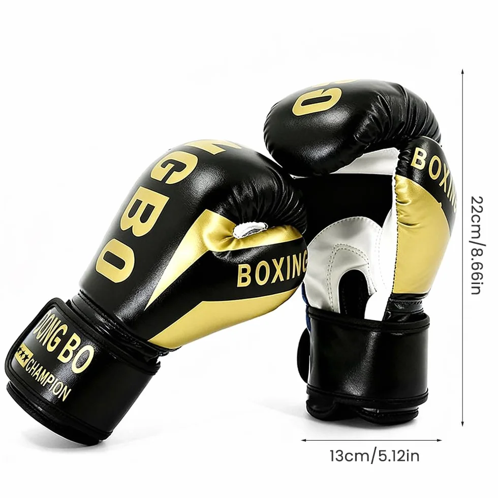 Guantes de Boxeo para Niños 6oz Cuero MMA Muay Thai Kickboxing