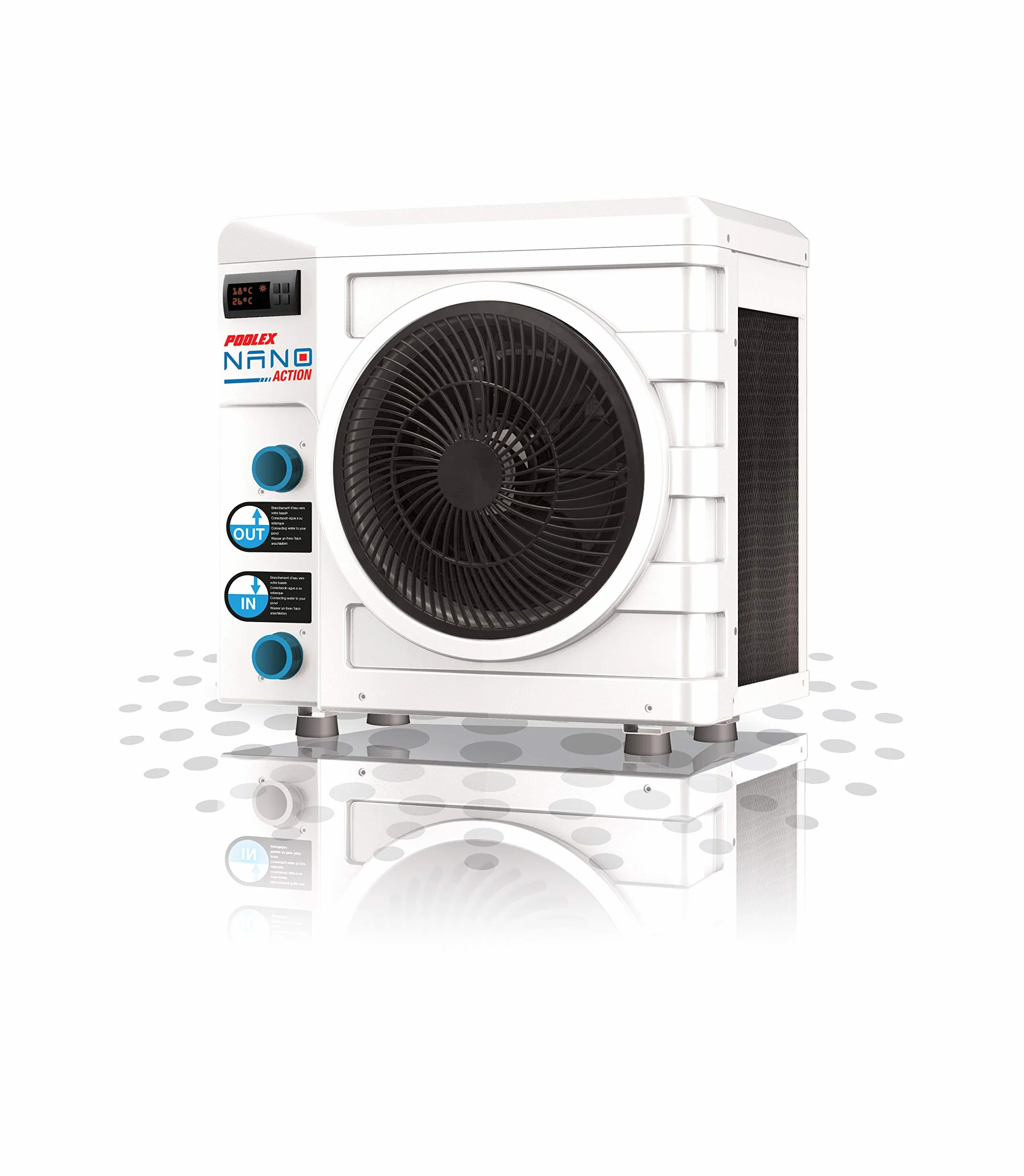 POOLEX POOLSTAR Nano Action 5 PC-Nano-A5 Bomba de Calor para Piscina 990 W 20-35 m3