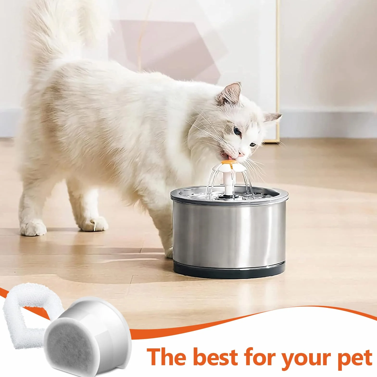 6 pcs Filtros de Carbón Activado para Fuentes de Agua de Mascotas, Repuestos Compatibles con P-et-Sa-fe Drinkwell, Sistema de Filtración Cerámica para Gatos, Cat Water Fountain Feeder Filters