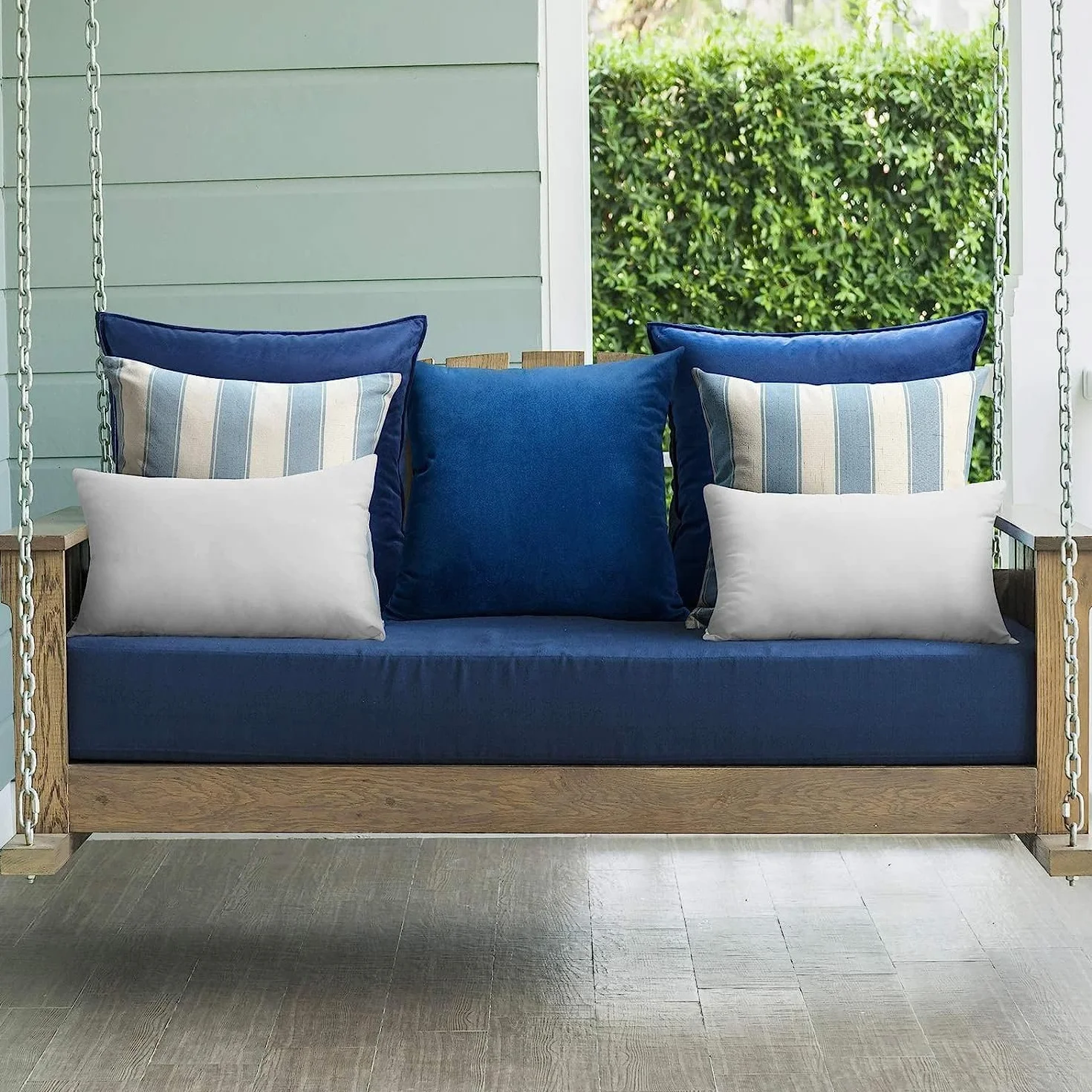 MIULEE Relleno de Cojines Impermeable 30x50 cm 2 Piezas Blanco