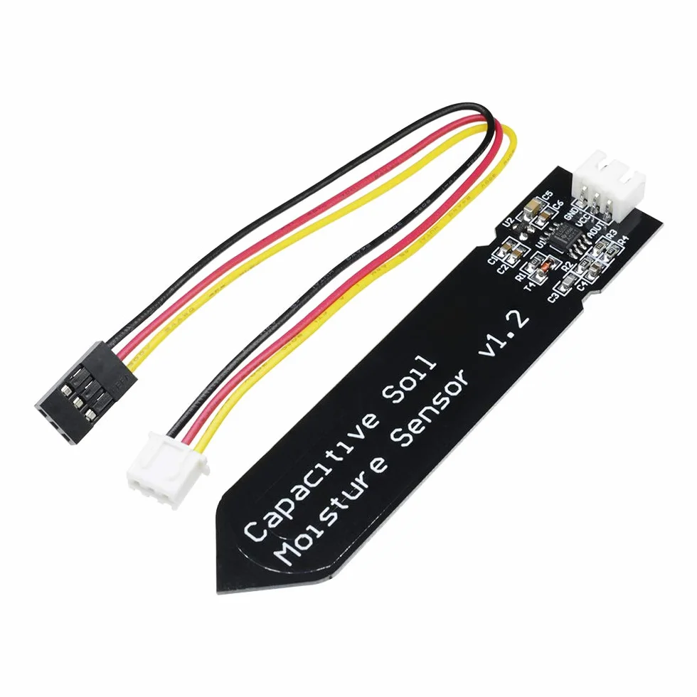 Aideepen Módulo higrómetro de sensor de humedad del suelo V1.2 capacitivo analógico resistente a la corrosión