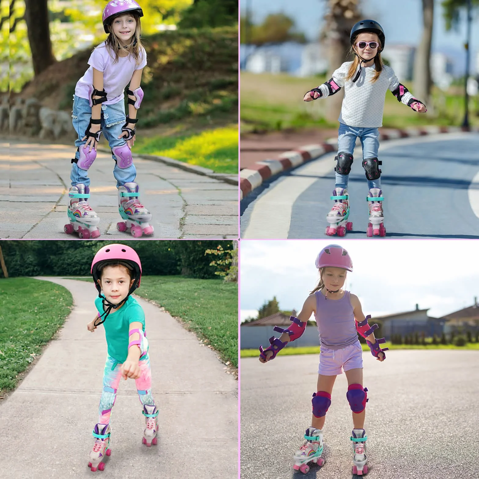 Patines en Línea para Niños con Ruedas Iluminadas 4 Ruedas