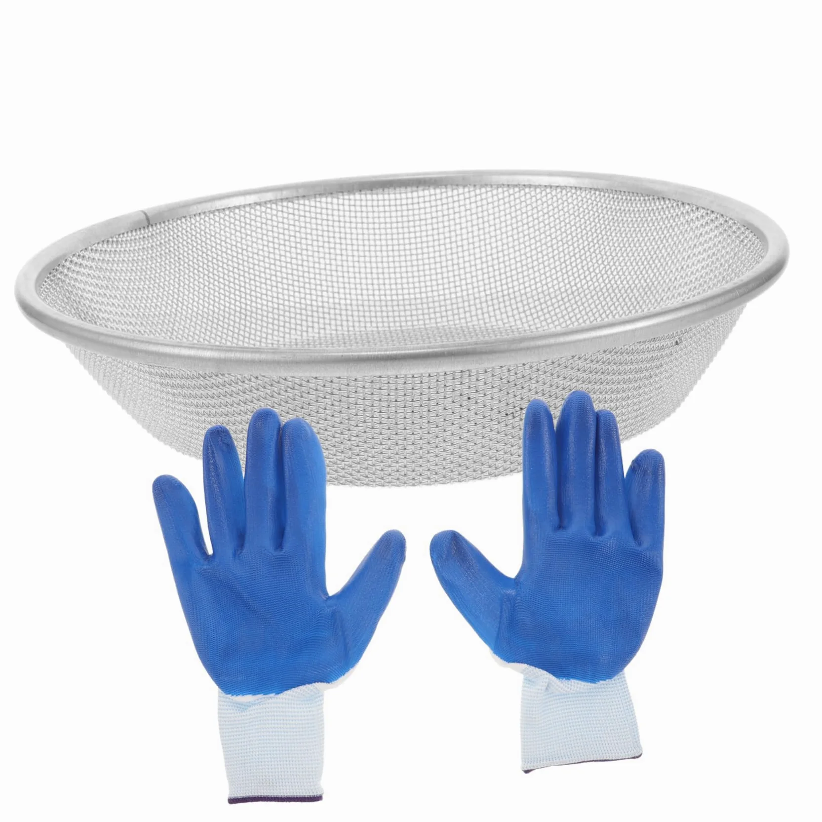 VICASKY Cedazo de Malla Delicada para Compost y Suelo, 30 Cm, Compatible con Cubo de 5 Galones, Herramienta de Jardinería y Duradera